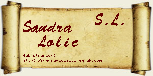 Sandra Lolić vizit kartica